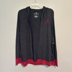 NWTS Colosseum womens cardigan size medium Alabama grey crimson tide long sleeve